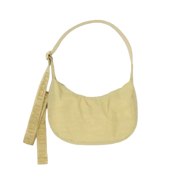 Baggu Small Nylon Crescent Bag - Butter