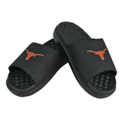 Texas Longhorn Motive Single Longhorn Unisex Slide Sandal (Black)(775433)