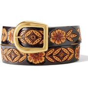 Tony Lama Sienna Rae 2 Tone Embossed Belt (C21544) BRNS