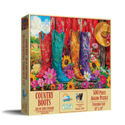 Country Boots 500 Piece Jigsaw Puzzle (77194)