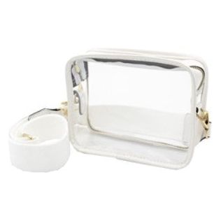 Clear Camera Crossbody/White Accents (CD-CRB-CMR-WHITE)