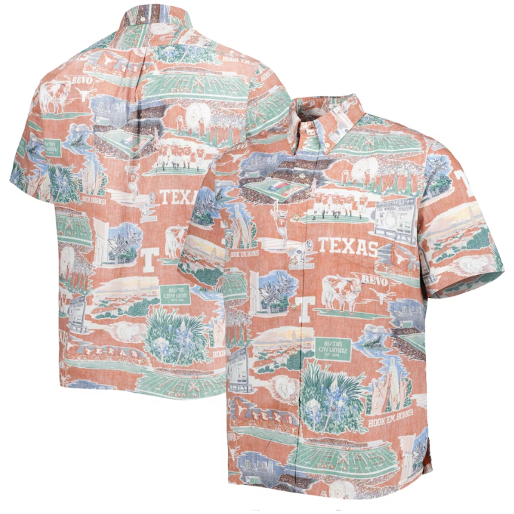 Texas Longhorn Reyn Spooner Vintage Faded Scenic Classic Fit Shirt (C565312523-0059)