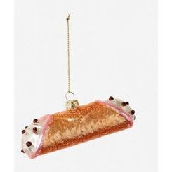 One Hundred 80 Degrees Cannoli Glass Ornament (CG0373)