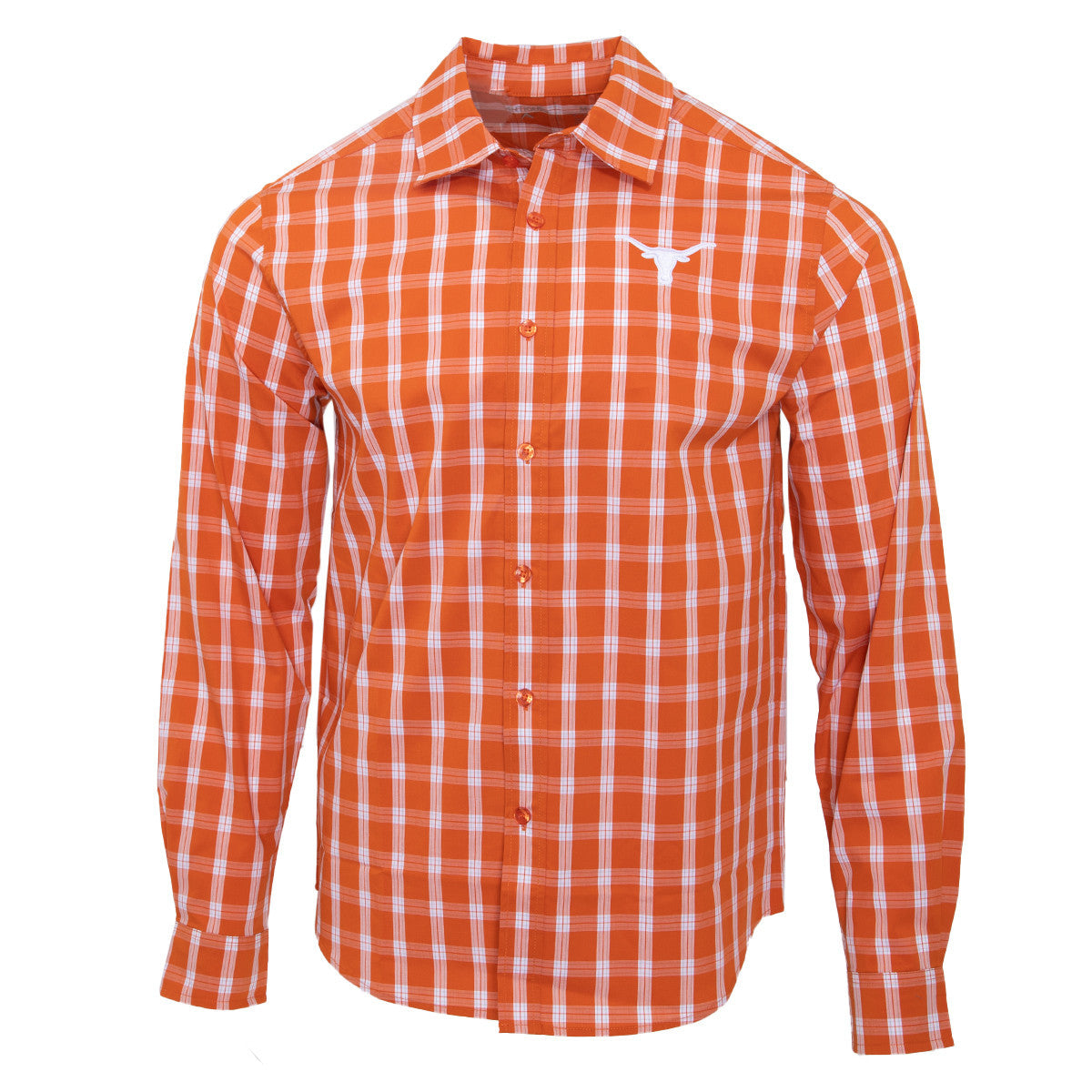 Texas Longhorn Antigua Carry Box Plaid Shirt (104896-95C)