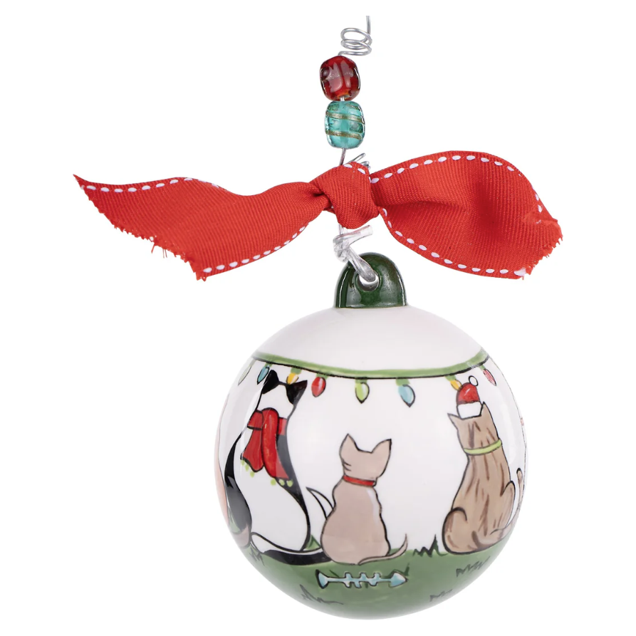 Glory Haus Merry Cat-Mas Ornament