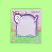 Ghost Gravestone Die-Cut Sticky Note Pad