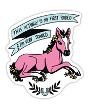 This Is My First Rodeo Sticker – Funny Cowgirl Horse