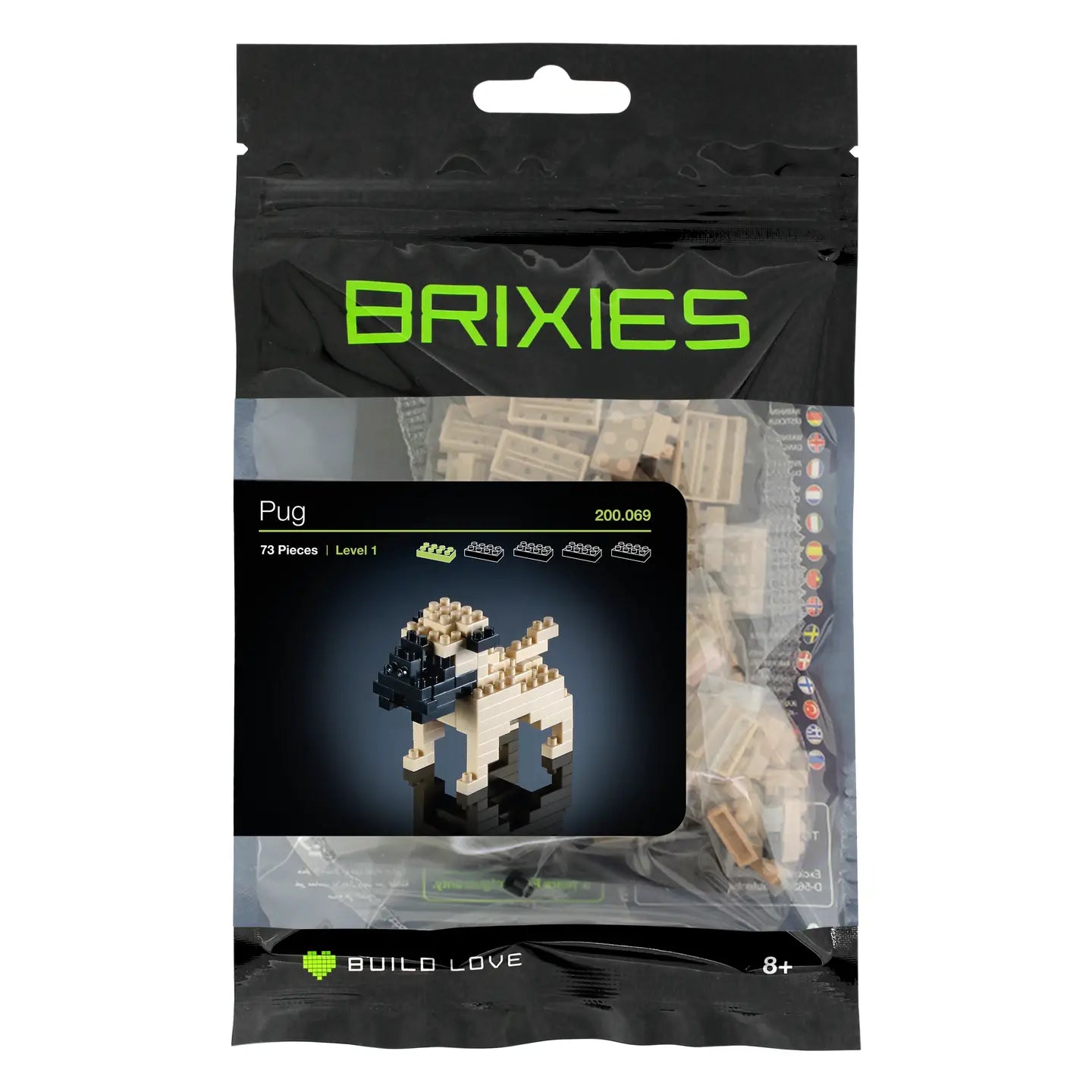 Toysmith Brixies Pug