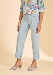 FDJ French Dressing Olivia Wide Cuffed Ankle Pant (2894370)(LtBlue)