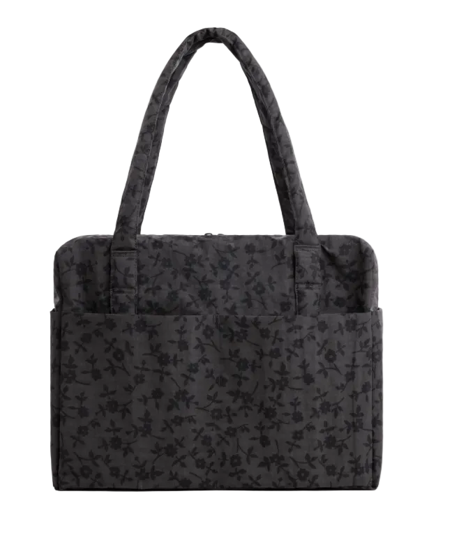 Baggu Cloud Carry-On - Charcoal Ditsy Floral