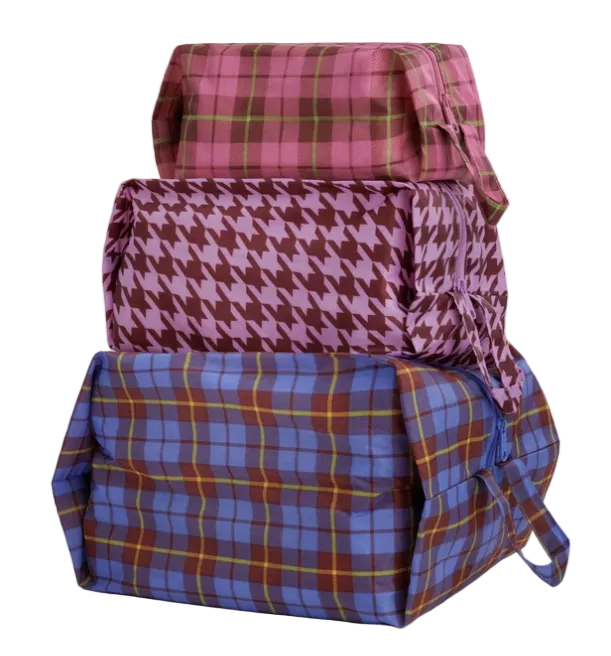 Baggu 3D Zip Set - Check Mix