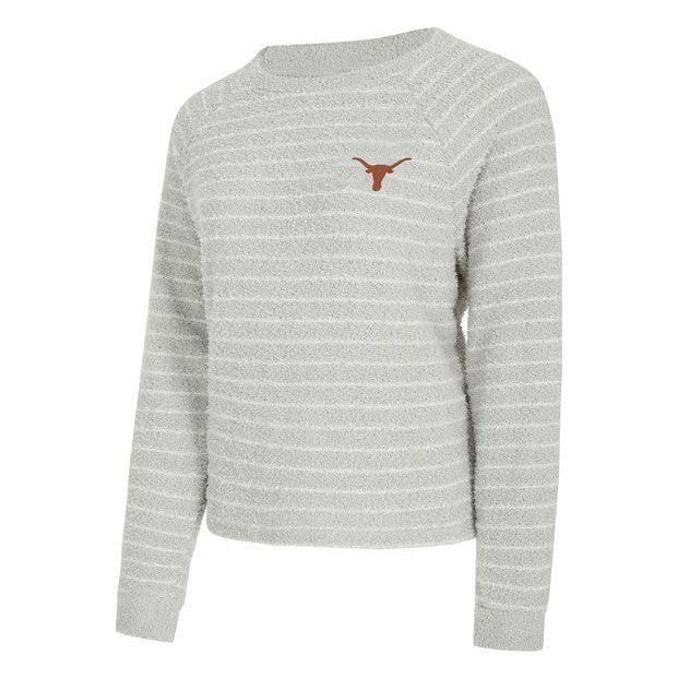 Texas Longhorn Ladies' Ventura Stripe Chenille Top (GRY)