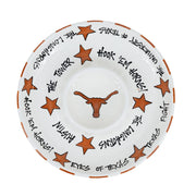 Texas Longhorn Ceramic Circle Chip & Dip (52522)