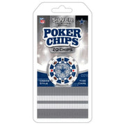 Dallas Cowboys 20 Piece Poker Chips Set (DAC3130)