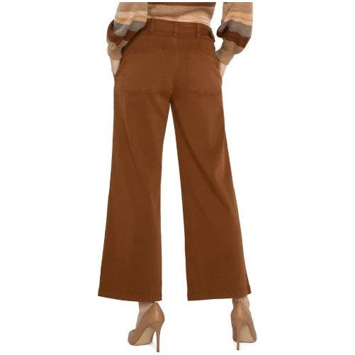 Liverpool High Rise Cinch Waist Wide Leg Pants (Jasper Brown)