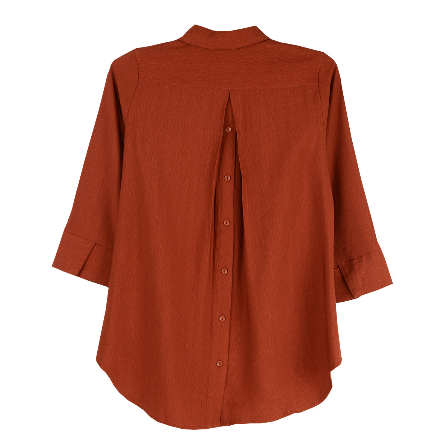 Boho Chic Button Front 3/4 Sleeve Tunic