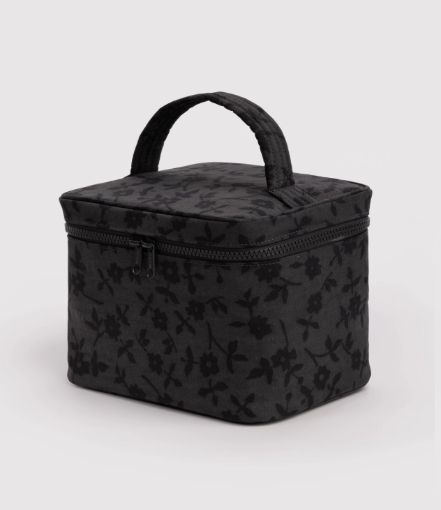 Baggu Large Cosmetic Case - Charcoal Ditsy Floral
