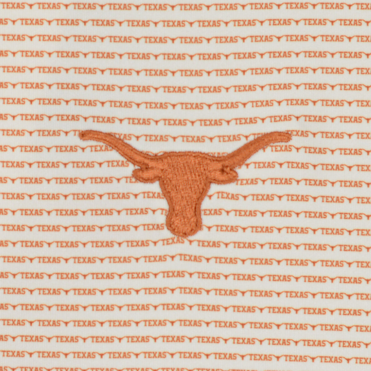 Texas Longhorns 40 Acres Offset Stripe Texas Spelled Stripe Ecotec Polo (WHT/BO)(CP56833)