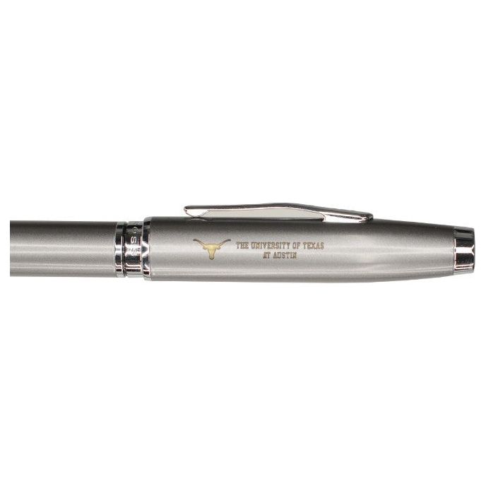 Cross Coventry Texas Longhorn Glossy Gunmetal Grey Lacquer with Chrome Ball Point Pen (CP84)