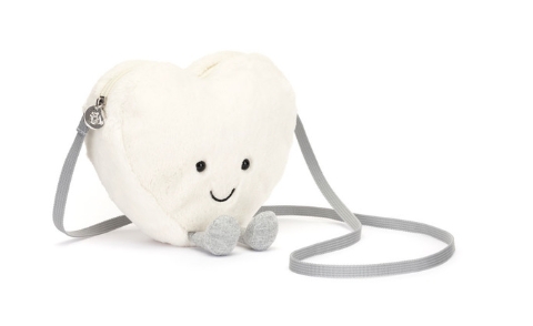 Jellycat Amuseable Cream Heart Bag