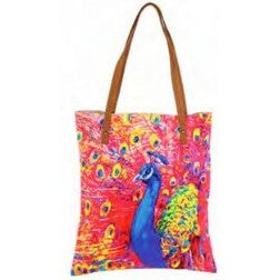Cott N Curls Crimson Peacock Bookbag