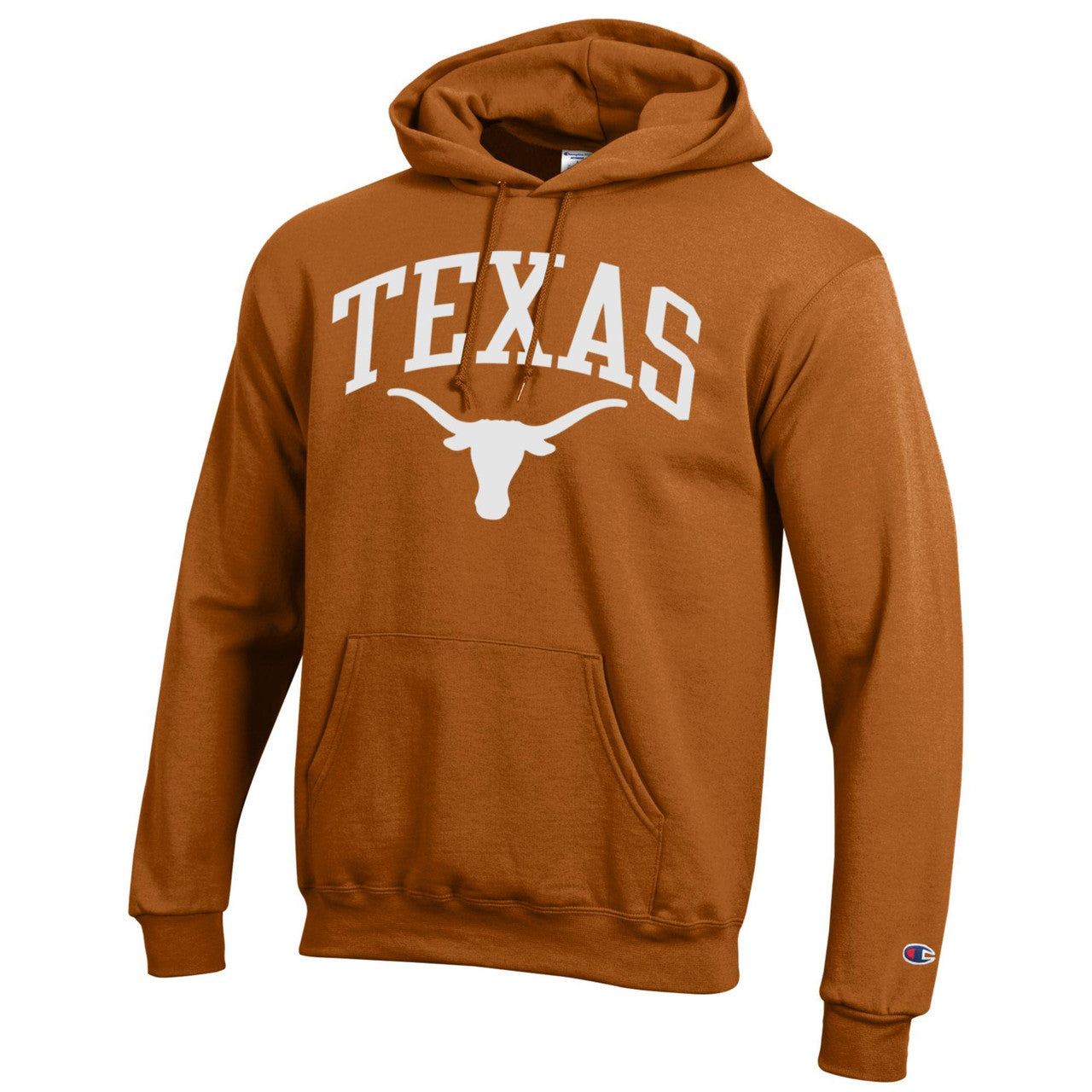 Texas Longhorn Powerblend Arch Texas Over Logo Fleece Hoodie