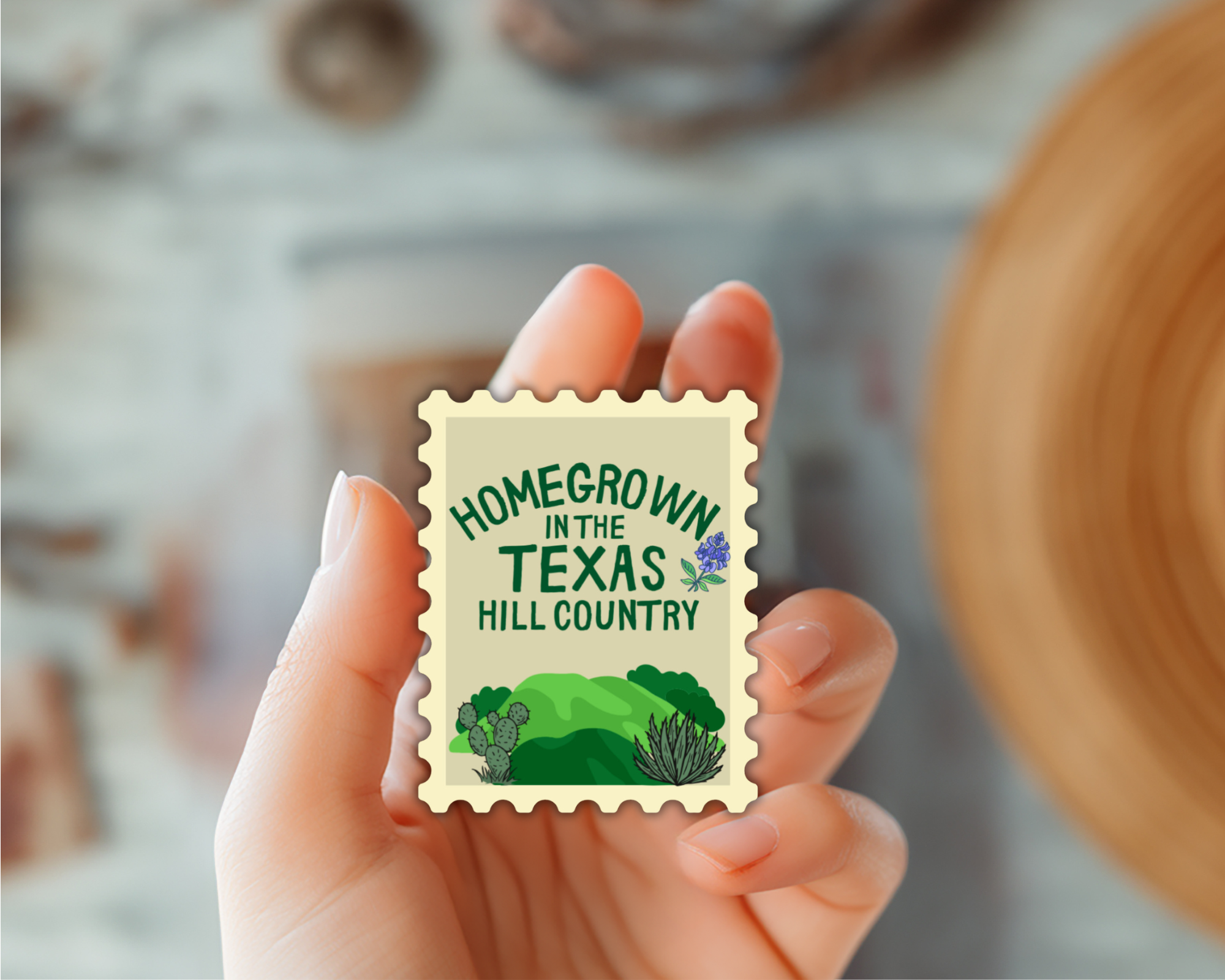 Homegrown in the Texas Hill Country Sticker