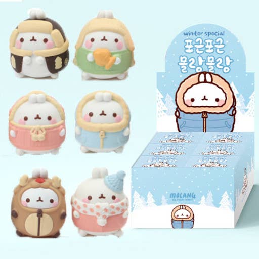 Molang Winter Special Blind Box Random Figure CollectibleToy