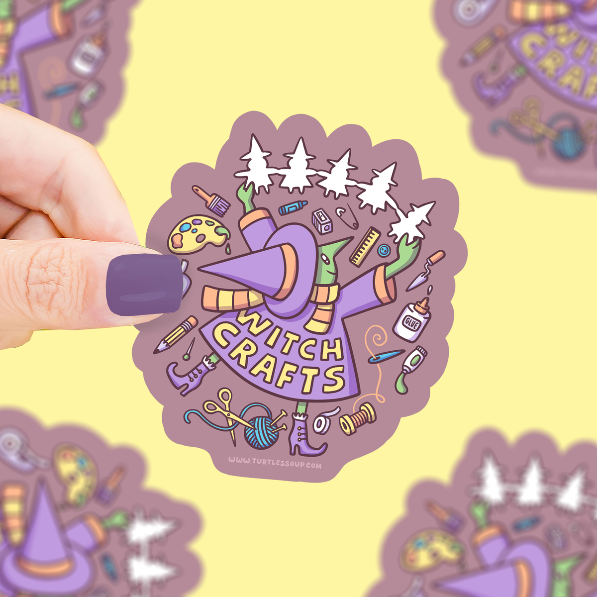 Witch Crafts Halloween Vinyl Sticker