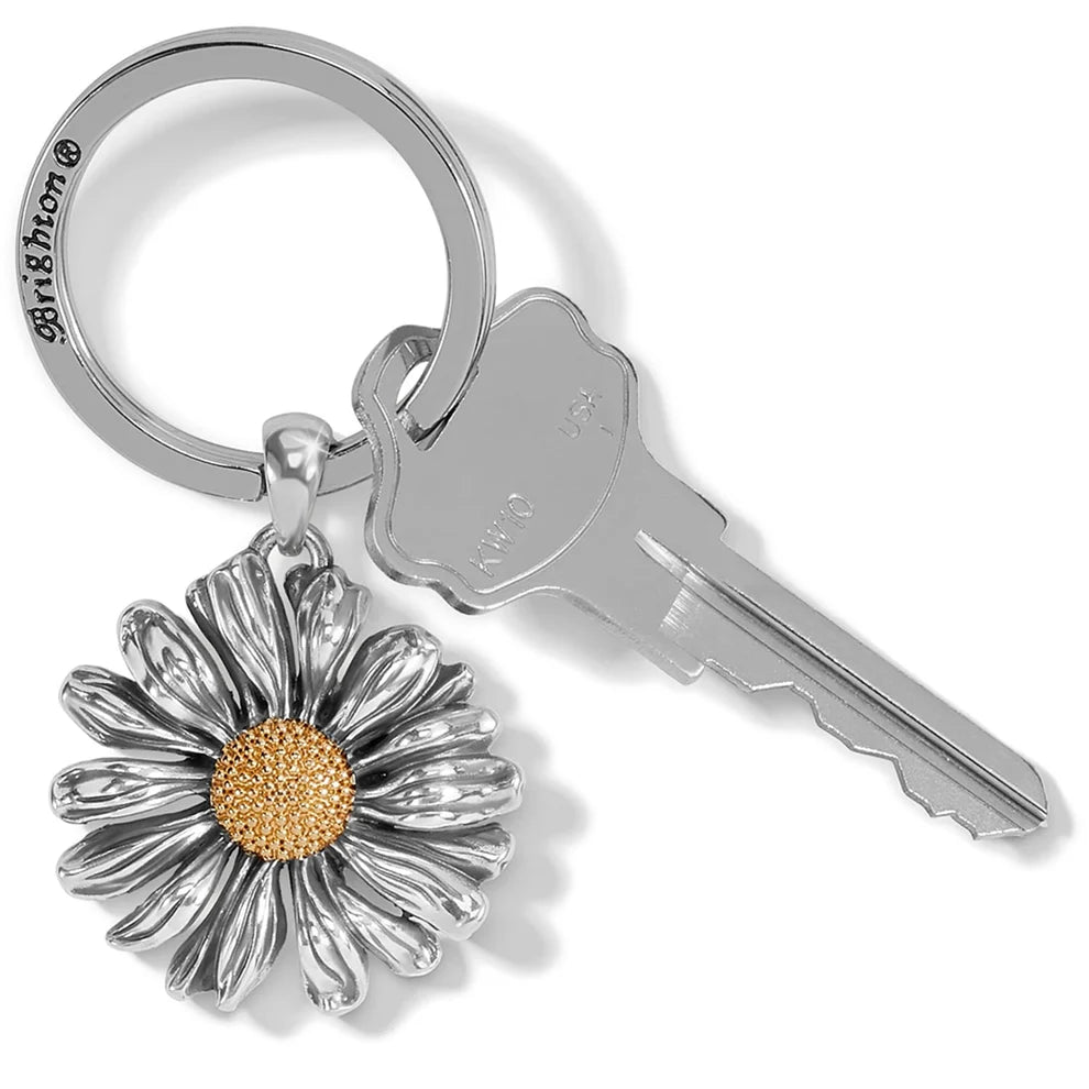 Brighton Daisy Dee Key Fob (E18302)(Silver Gold)