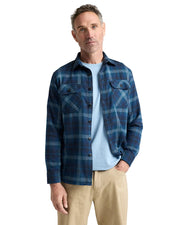 Pendleton Men's Burnside Cotton Flannel Demin Plaid Shirt
