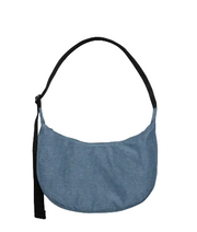 Baggu Medium Nylon Crescent Bag - Digital Denim