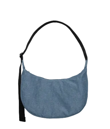 Baggu Medium Nylon Crescent Bag - Digital Denim