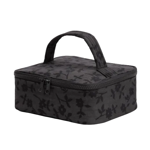 Baggu Small Cosmetic Case - Charcoal Ditsy Floral