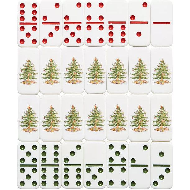 Gibson Spode Christmas Tree Dominoes