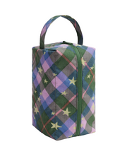 Baggu Dopp Kit - Green Star Plaid