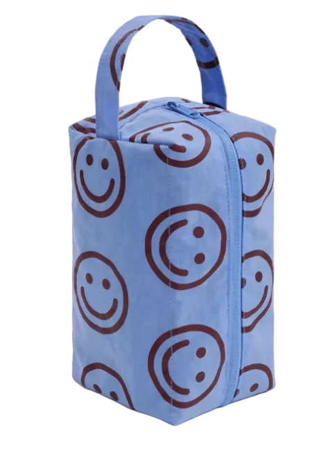 Baggu Dopp Kit - Misty Blue Happy