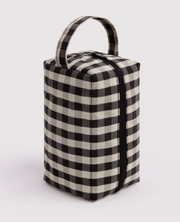 Baggu Dopp Kit - Black and Cream Gingham