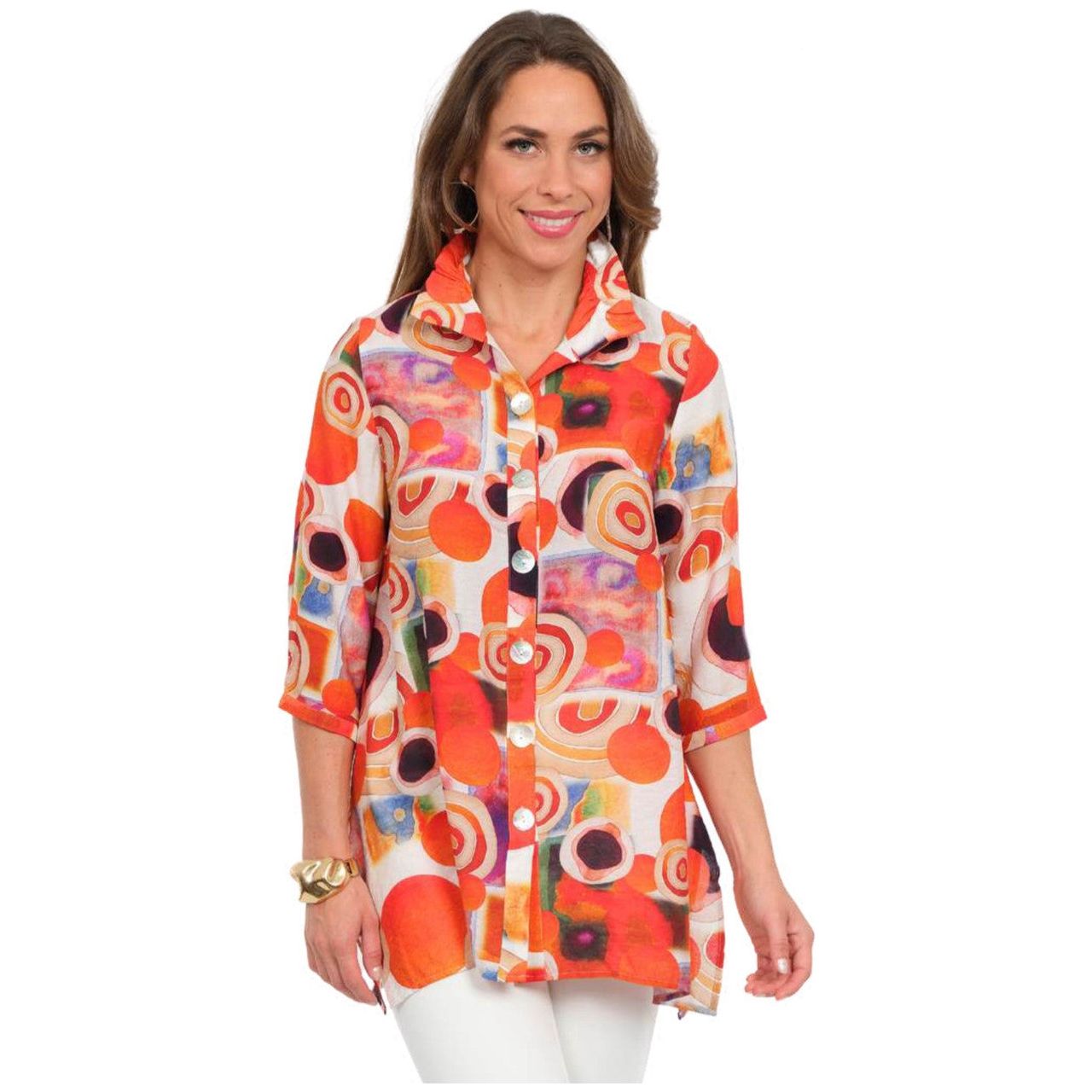 Lior Carnival Print Button Shirt