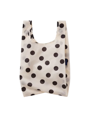 Baggu Baby Reusable Bag -  Cream and Black Polka Dot