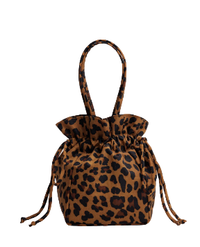 Baggu Nylon Drawstring Bag - Leopard
