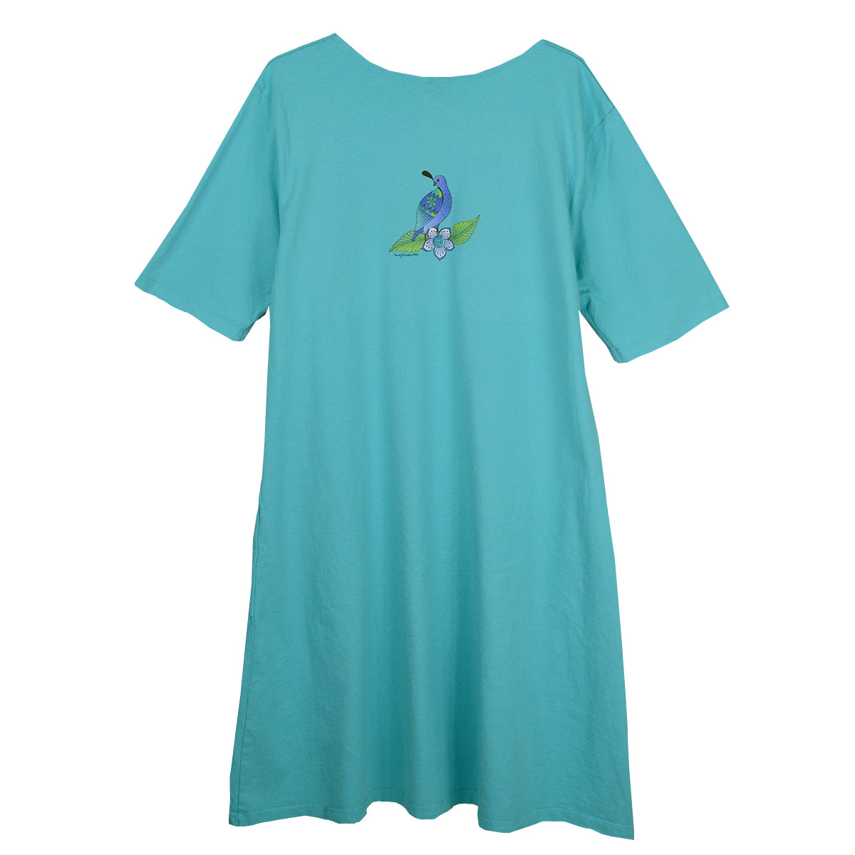 Sabaku Quail in Blue Dress (Turquoise) (444turDRS)