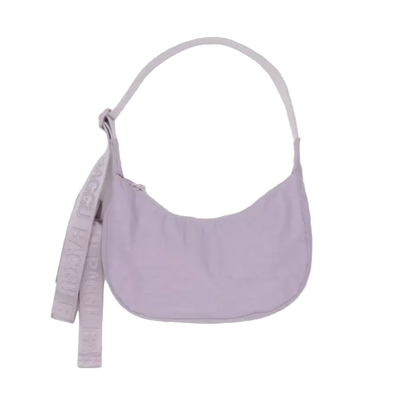 Baggu Small Nylon Crescent Bag - Dusty Pink