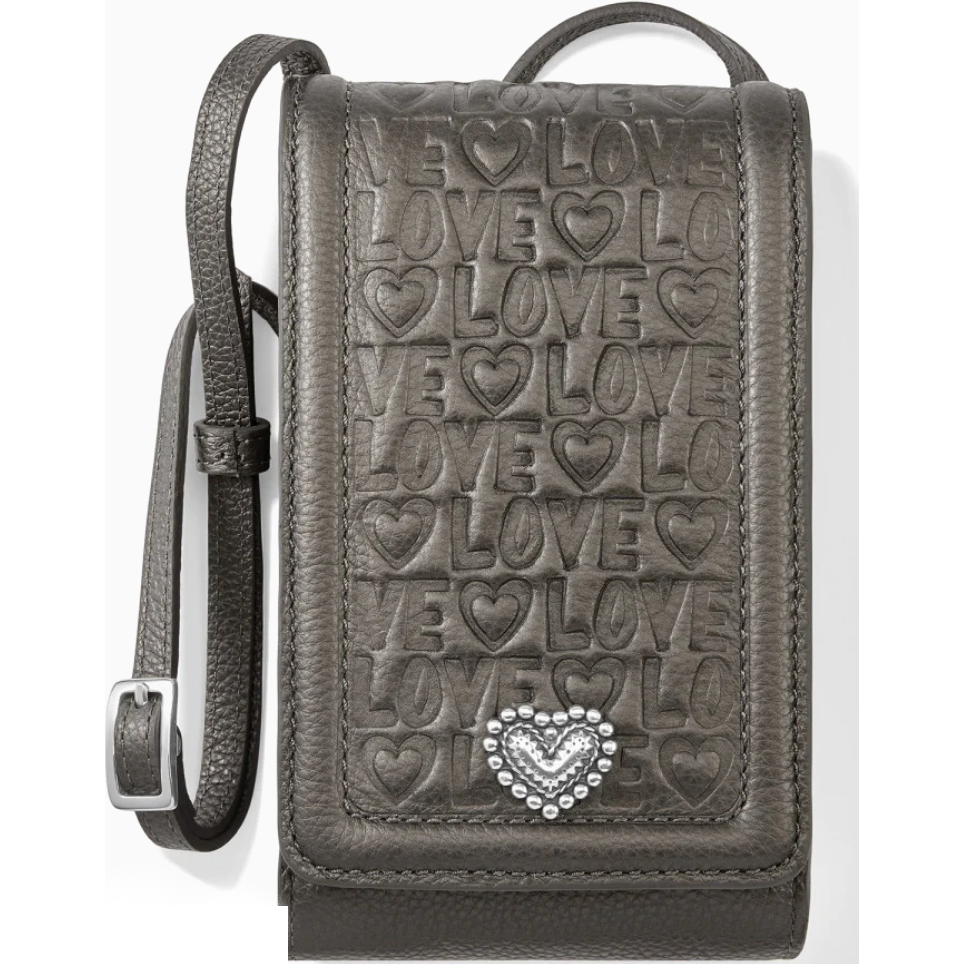 Brighton Deeply In Love Phone Organizer (E5453P) PEWTER