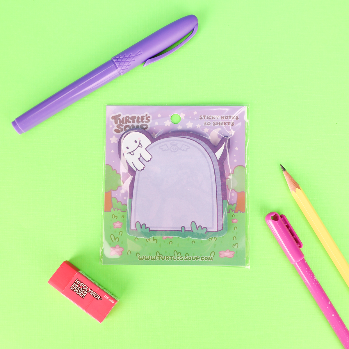Ghost Gravestone Die-Cut Sticky Note Pad