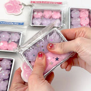 Sparkly Pastel Squishy Jelly Keychain – Fidget Pop Out Series