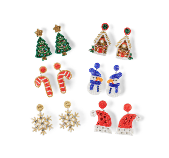 Holiday Spirit Beaded Earrings