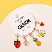 5-Pc Assorted Fruit Theme Charm Set