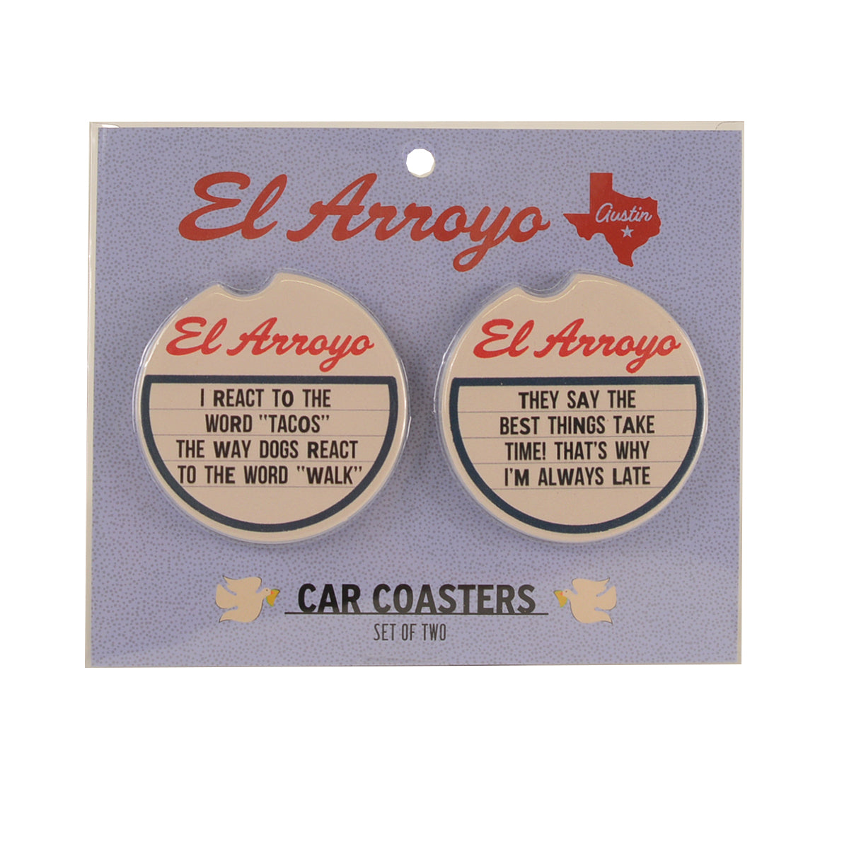 El Arroyo Car Coasters (Set of 2) (Multiple Styles)