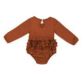 Texas Longhorn Colosseum Katinka Infant Ruffle Onesie (COE020336)